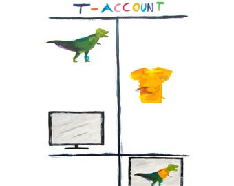 Accounting Poster Print T Rex T Account