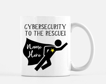 Cybersecurity Superhero Mug Personalized Gift