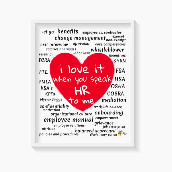 Human Resources Office Decor Etsy