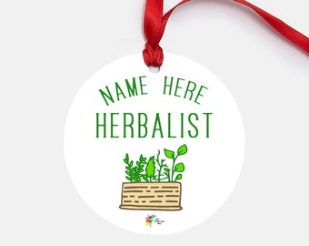 Herbalist Ornament Personalized