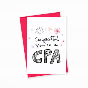 Paquete de 5 tarjetas de felicitación de CPA, regalo de felicitación por licencia de CPA, regalo de contador público certificado, regalo de compañero de trabajo de contabilidad