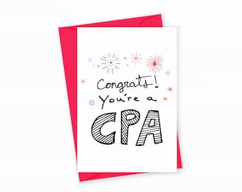 CPA Congratulations Card for Accountant