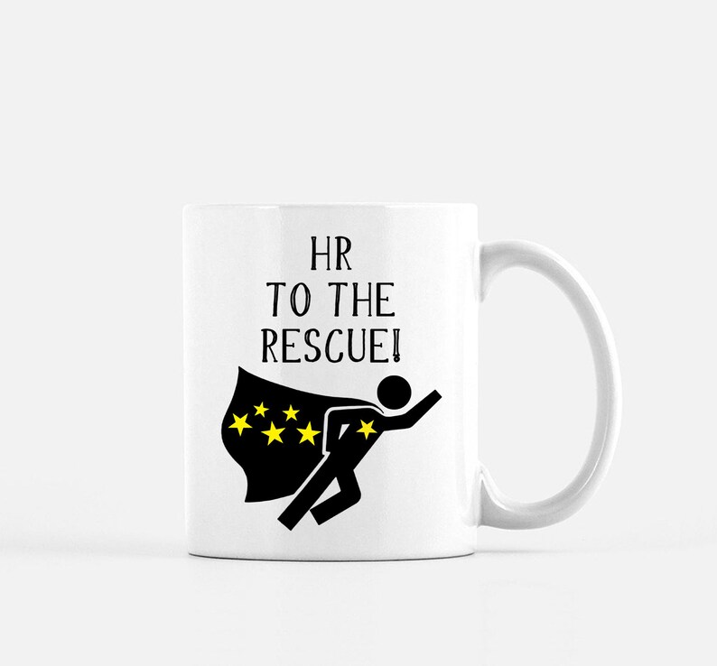 Human Resources Superhero Mug, HR Gift for Coworkers Etsy