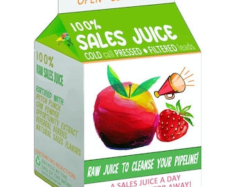 Sales Poster Print Funny Office Art Sales Juice