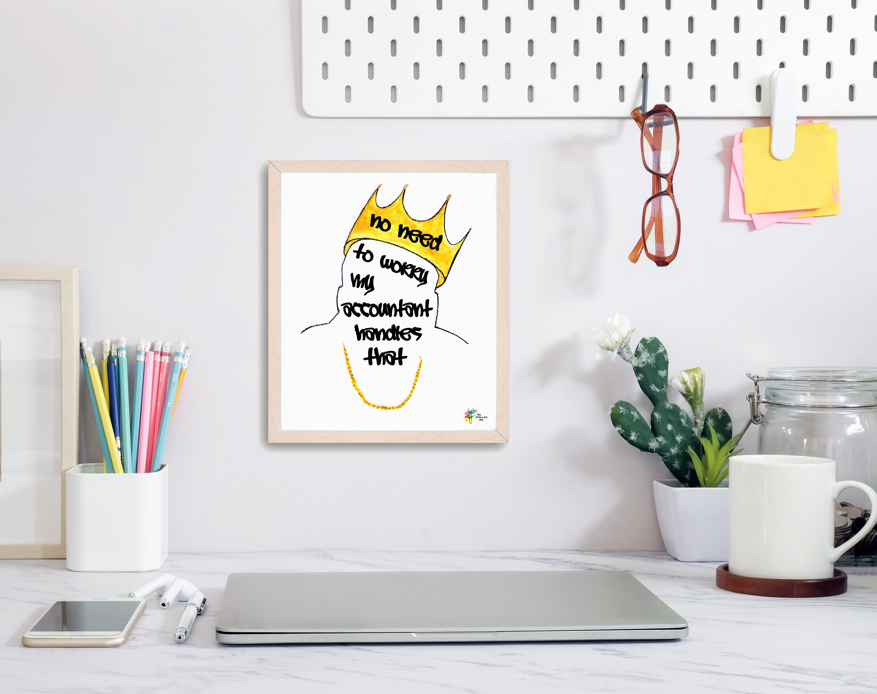 Biggie Accountant Art Print for Accounting Office Decor Etsy