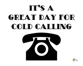 Sales Office Art Print Cold Call
