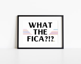 Funny Payroll Poster Art Print FICA Taxes