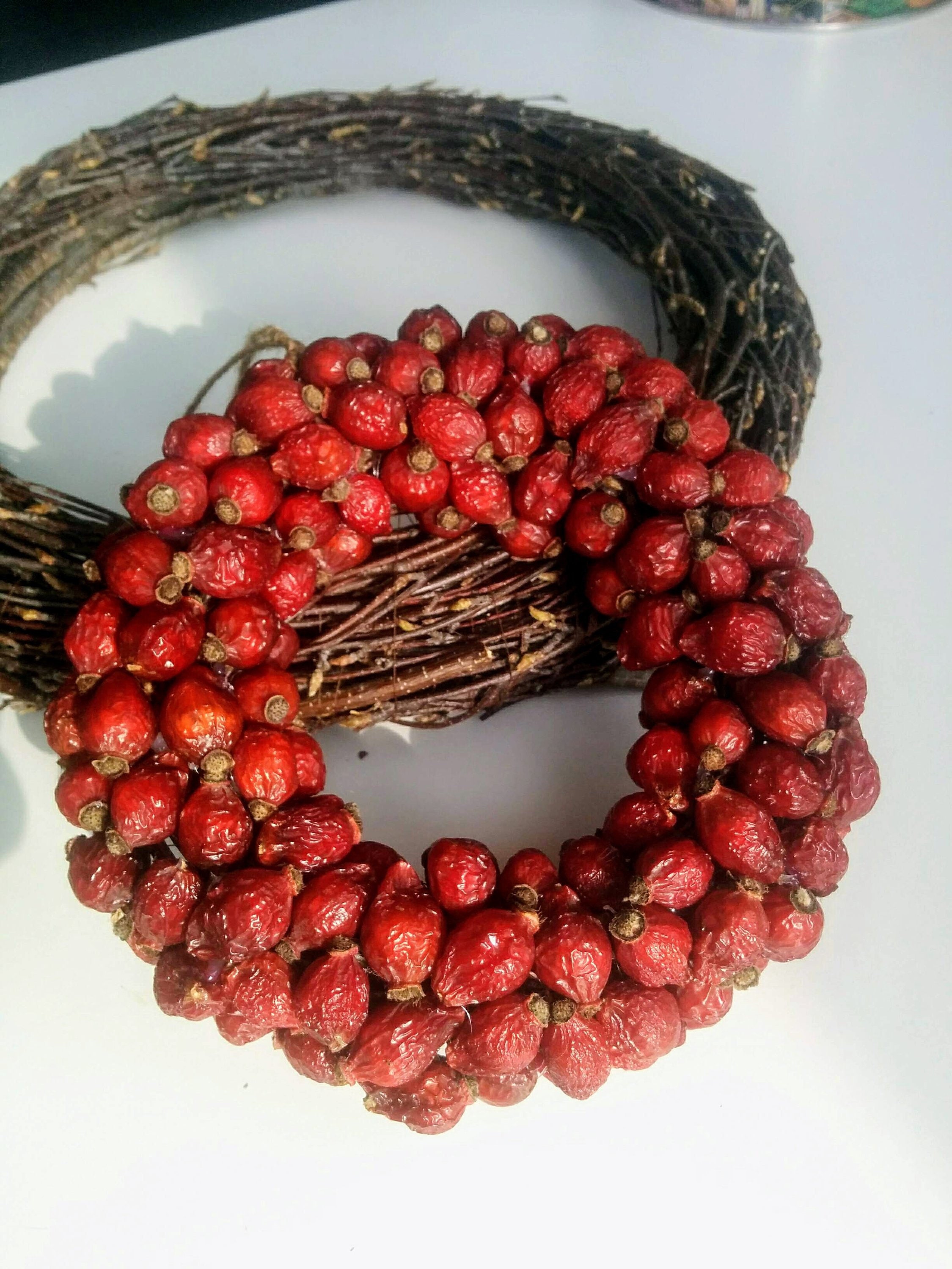 Berries Rosehip Wreath For Front Door Birch Wood Tree Candle Etsy Berries Rosehip Wreath For Front Door Birch Wood Tree Candle Etsy