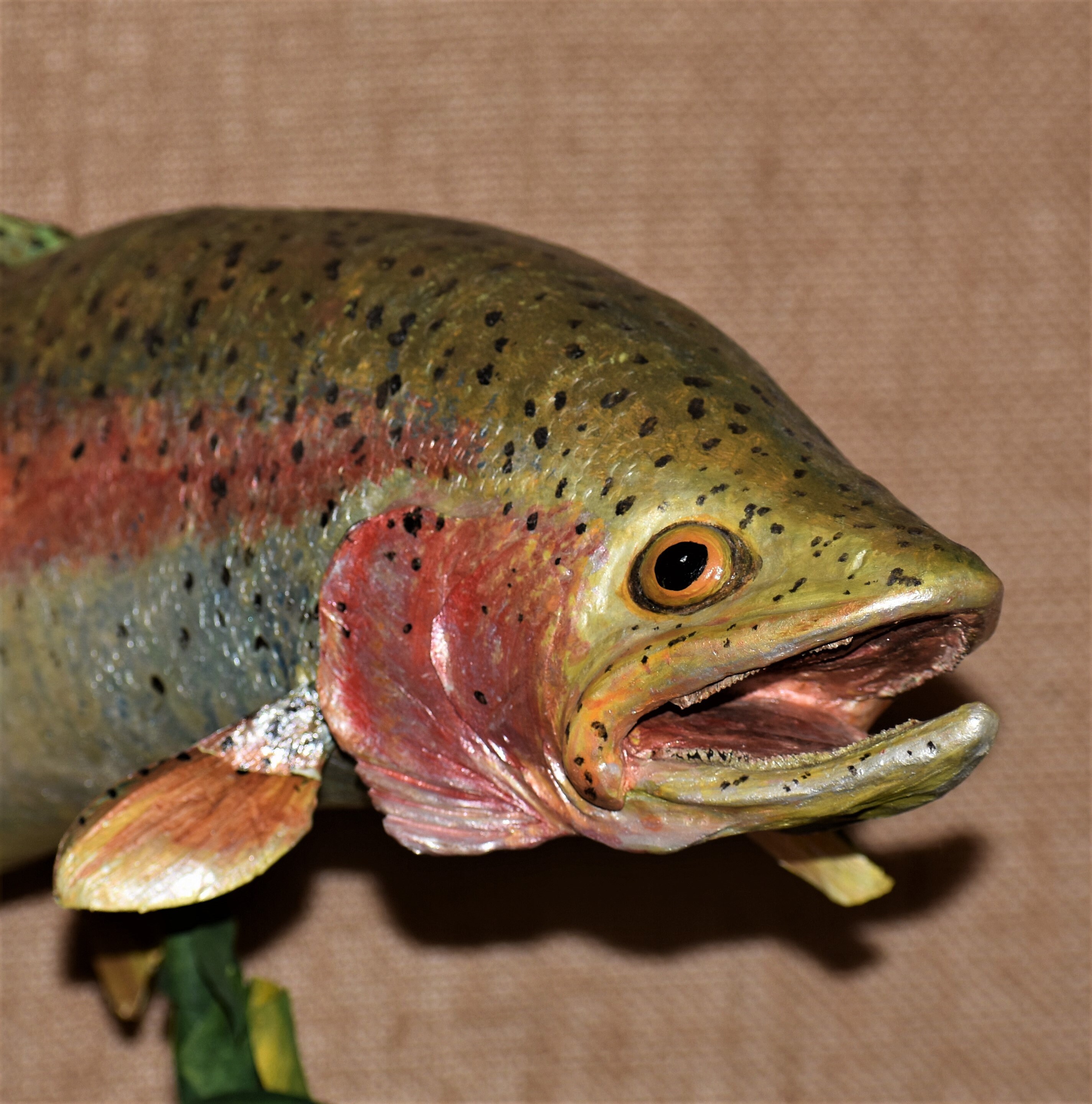 Rainbow trout sculpture Etsy