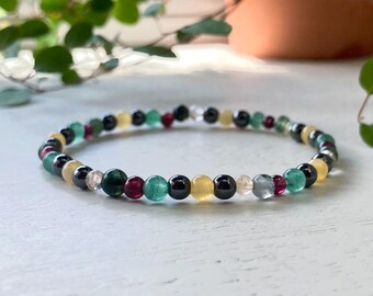 Lucky Crystal Bracelet for Christmas 2025: Stocking Filler, Secret Santa Gift, Unisex