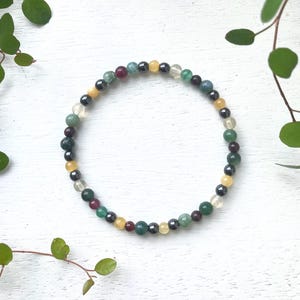 LUCK Bracelet with mini Crystal Gemstone Beads for Fortune and Prosperity, Health, Weath and Abundance