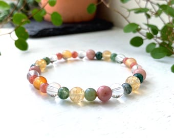 IBS Crystal Bracelet: Digestive Health, Stomach Relief, Calm Tummy