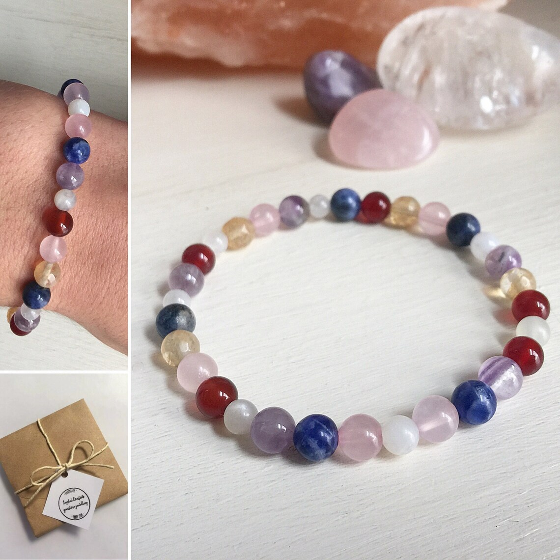 PMS PMS PMT mujeres HEALING Hormone Balance Alivio Crystal Gem Etsy