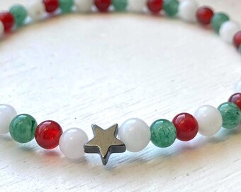 Christmas Wish Bracelet: Lucky Festive Crystals, Wish Gift
