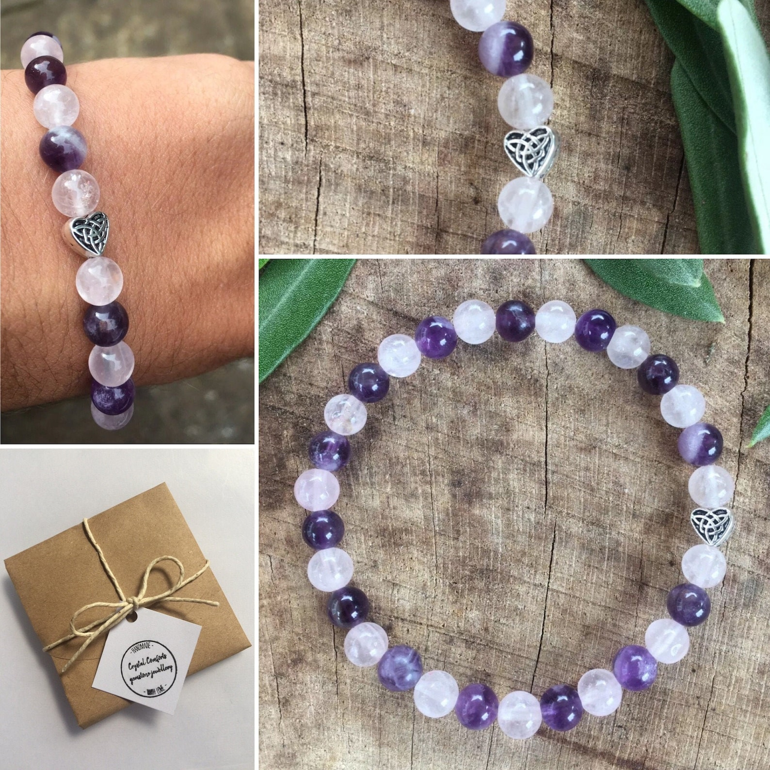 Crystal healing bracelet 7 wrist Happiness Chakra genuine Etsy