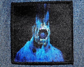 Gothic Horror Screen Printed Patch, Dark Art Sew-On Patch, Battle Jacket Patch — MIND FUNERAL | XAXABEL