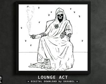 Printable Horror Wall Art, Gothic Digital Download, Dark Home Decor, Instant Download – LOUNGE ACT | XAXABEL