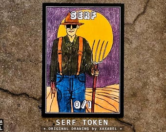 Serf MTG Token | Original Fantasy Artwork | Custom Commander Token | XAXABEL