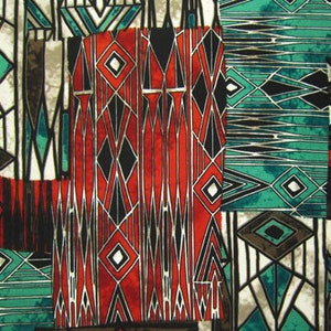 Tribal Summer Aztec Pattern Spandex  (4 Way Stretch/Per Yard) | Multiple Colors