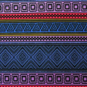 Tribal Summer Nights Aztec Pattern Spandex Fabric | (4-Way Stretch/Per Yard) | Multiple Colors