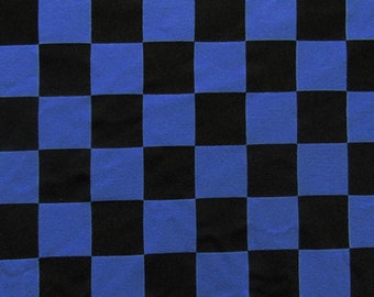 YellowBlack 12 Checkerboard Print on Poly Spandex Fabric | 2 Way StretchPer Yard