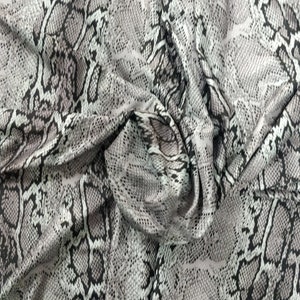 Snake Skin Print on Poly Spandex Fabric |  (4 Way Stretch/Per Yard)