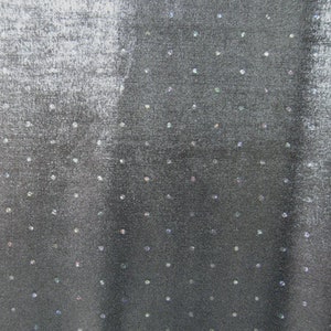 Holographic Sequin on Metallic Slinky Fabric | (2 Way Stretch/Per Yard)
