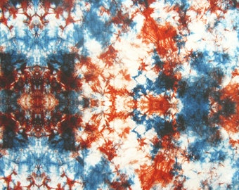 Tie Dye Print on Poly Spandex Fabric | (4 Way Stretch/Per Yard)
