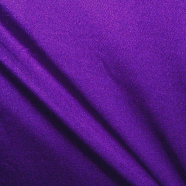 Tissu en nylon et spandex Milliskin à finition brillante (violet foncé) | (Extensible dans 4 directions/par mètre)