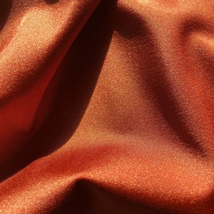 Shiny Finish Milliskin Nylon Spandex Fabric (Copper) |  (4 Way Stretch/Per Yard)