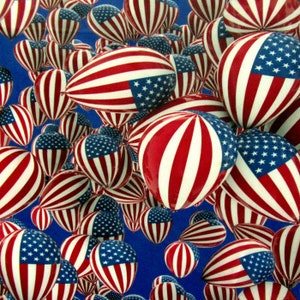 Amerikaanse vlag print op poly spandex mesh stof |  (4-way stretch/op maat geknipt)