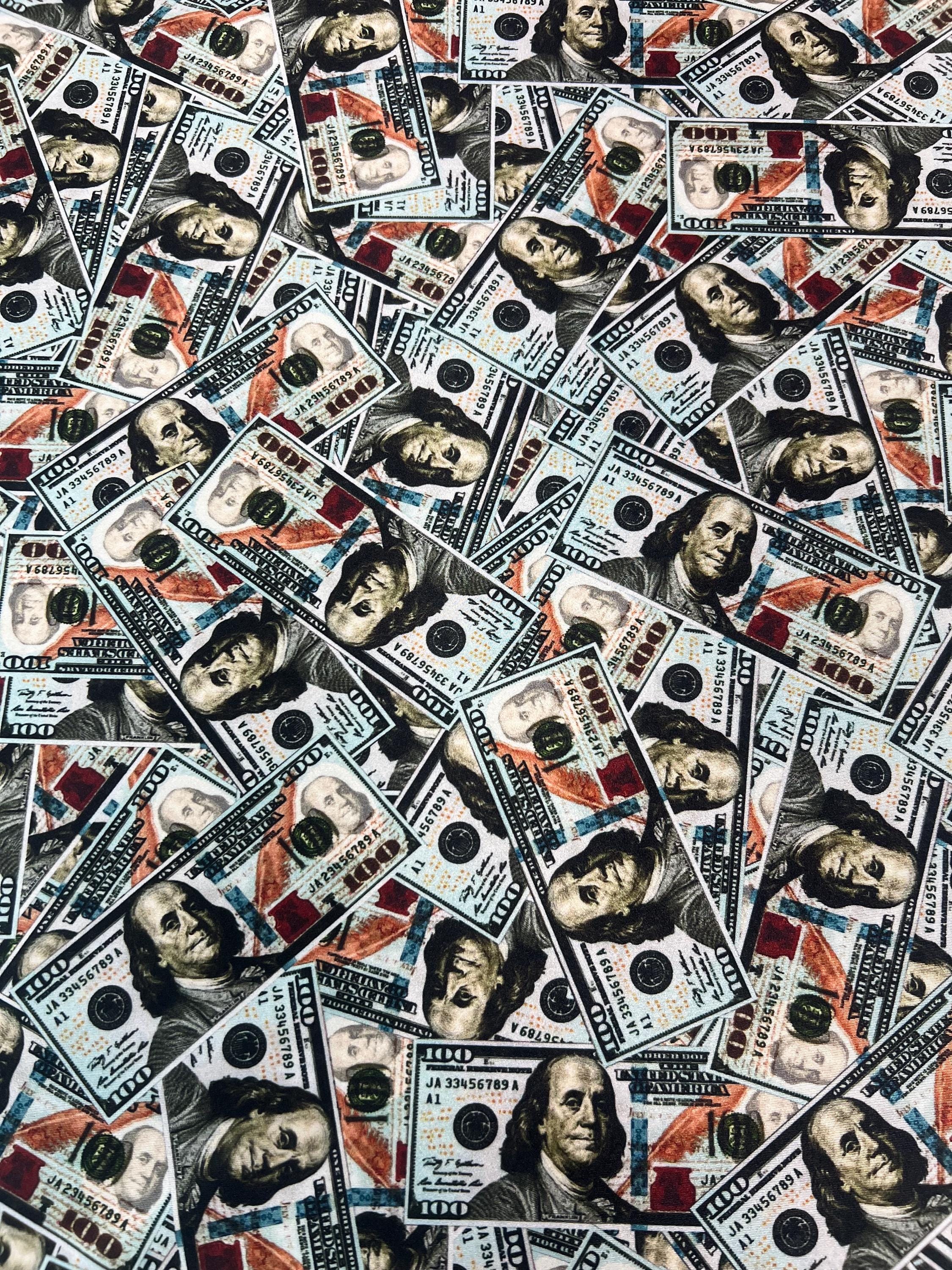 Cash Money Print on Poly Spandex Fabric | (4 Way Stretch/per Yard) - Etsy