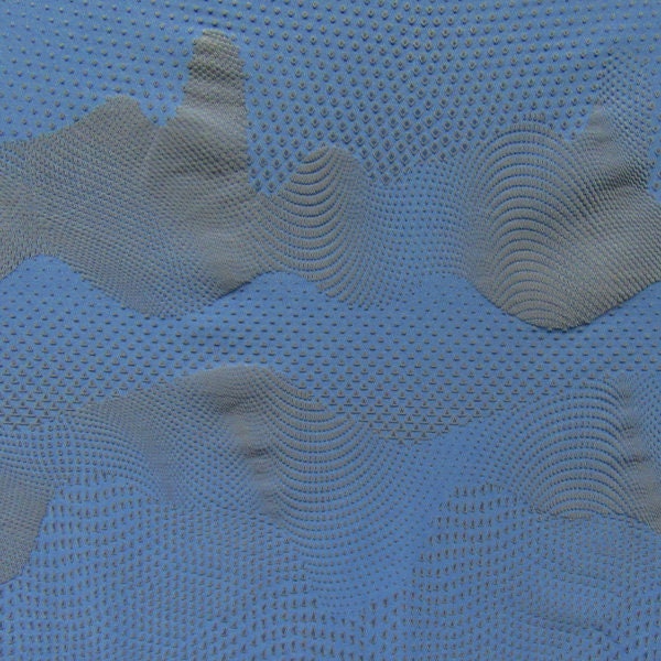 Activewear Abstract Print on Nylon Spandex Fabric (Light Blue) | (4 Way Stretch/Per Yard)