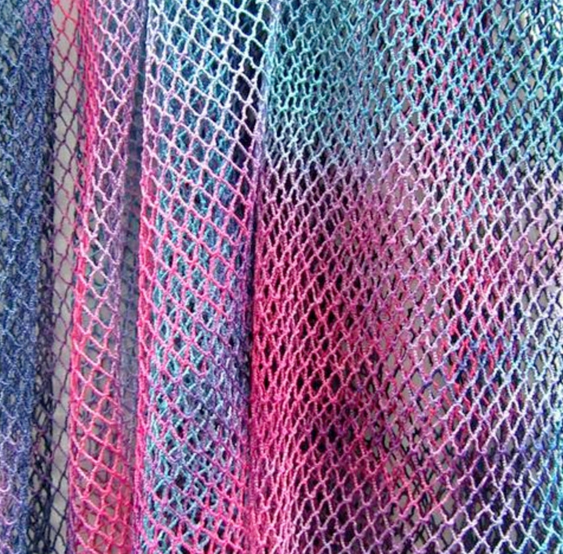 Tie Dyed Diamond Fishnet Mesh Fabric 4-fpway Stretch/per | Etsy