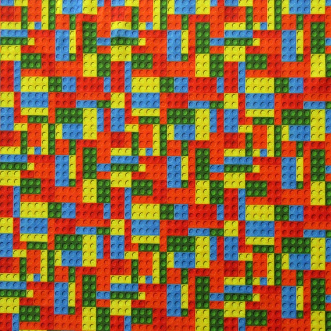 Lego print fabric hotsell