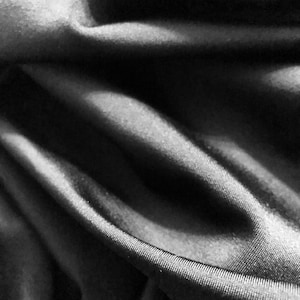 Matte Finish Milliskin Nylon Spandex-Gewebe (Schwarz) | (4-Wege-Stretch)