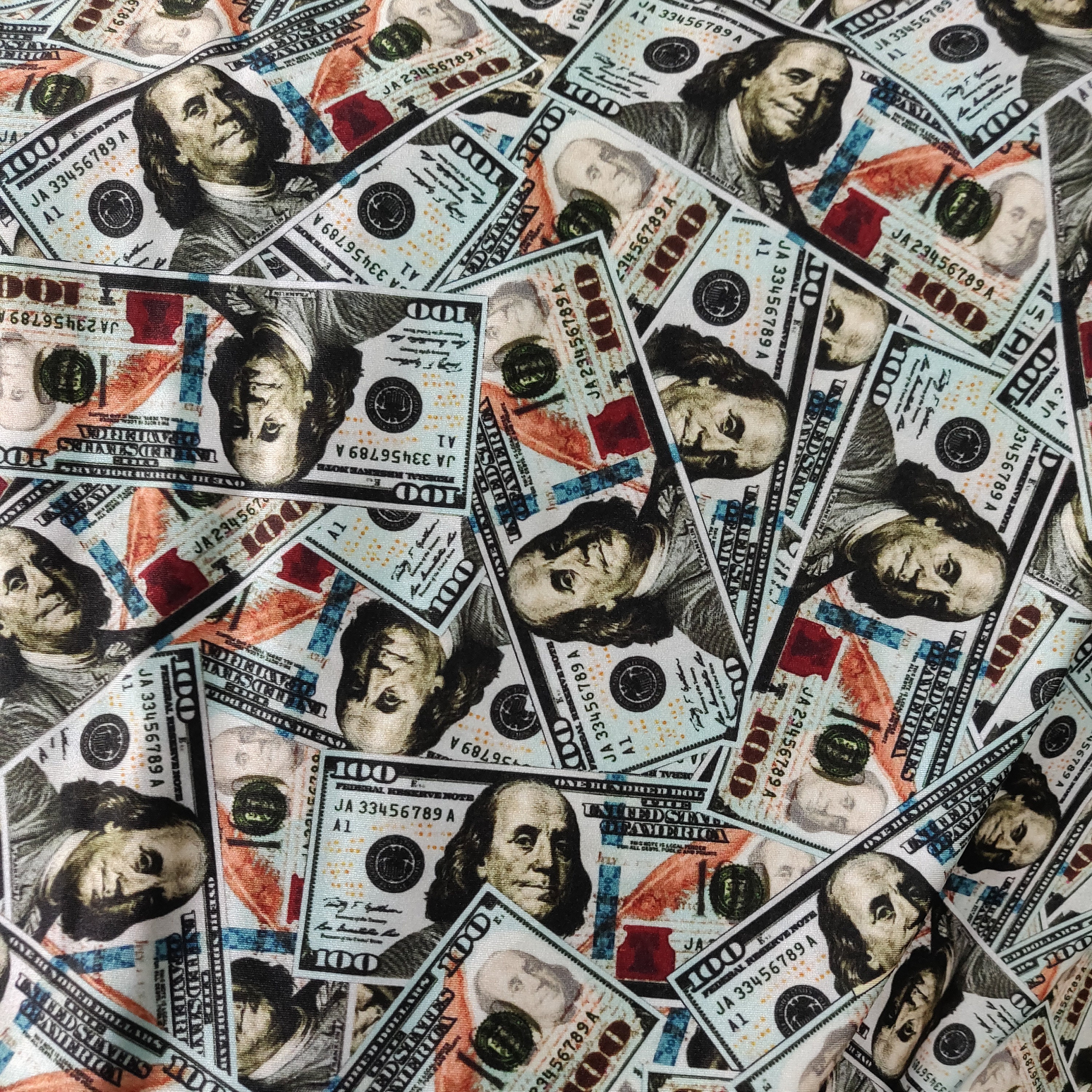Cash Money Print on Poly Spandex Fabric | (4 Way Stretch/per Yard) - Etsy