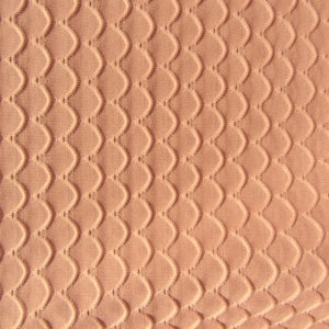 Activewear Fishscale Print on Nylon Spandex Fabric (Sweet Potato) | (4 Way Stretch/Per Yard)