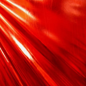 Mirror Dots on Metallic Nylon Spandex Fabric (Red) |  (4 Way Stretch/Per Yard)