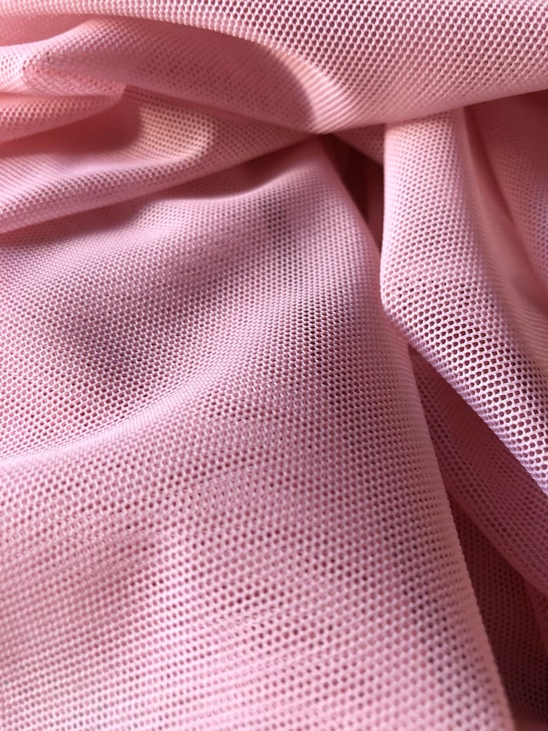 Stretch Sheer Mesh Fabric (blush Pink) | (4 Way Stretch/per Yard) - Etsy