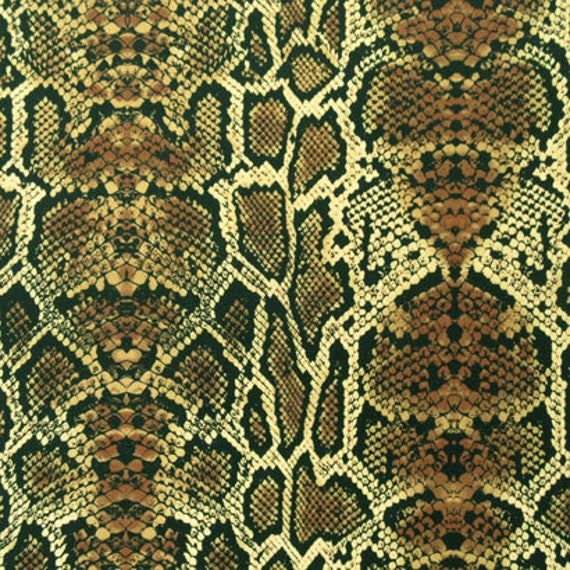 Snake Skin Print on Poly Spandex Fabric 4 Way Stretch/per Yard