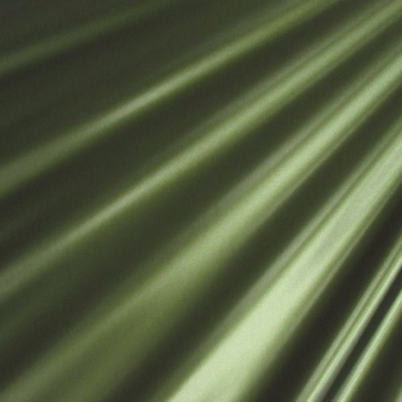 Luminous Shiny Vinyl Poly Spandex Fabric Olive 4 Way Stretch/Per Yard image 1