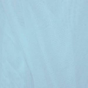 Tejido de malla transparente elástica (azul bebé) (elástico en 4 direcciones/cortado a medida)