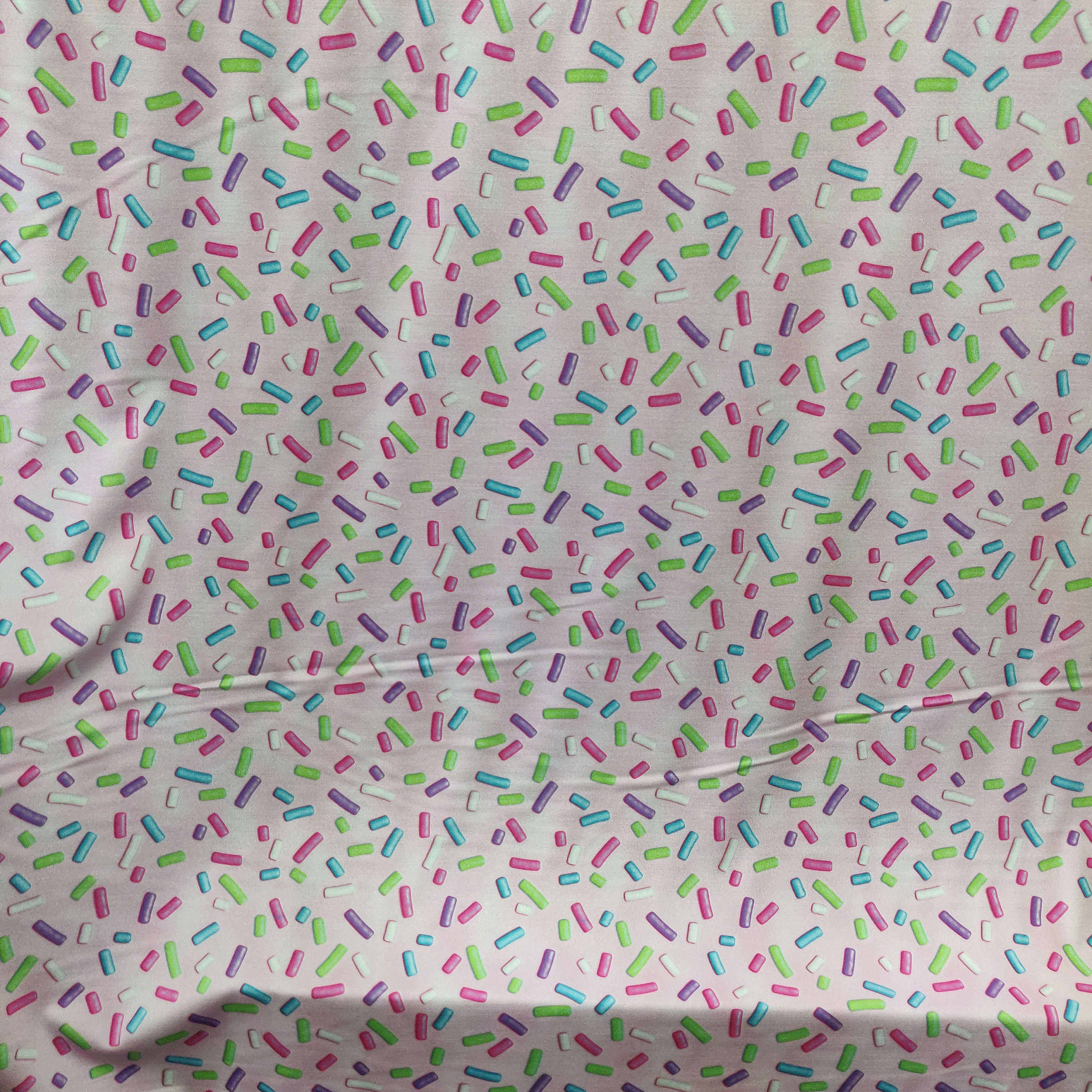 Sprinkle Print With Dots on Poly Spandex Fabric pink 4 Etsy