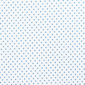 Kleiner Polka Dot Druck auf Poly Spandex Stoff (Marineblau/Weiß) | (4-Wege-Stretch)