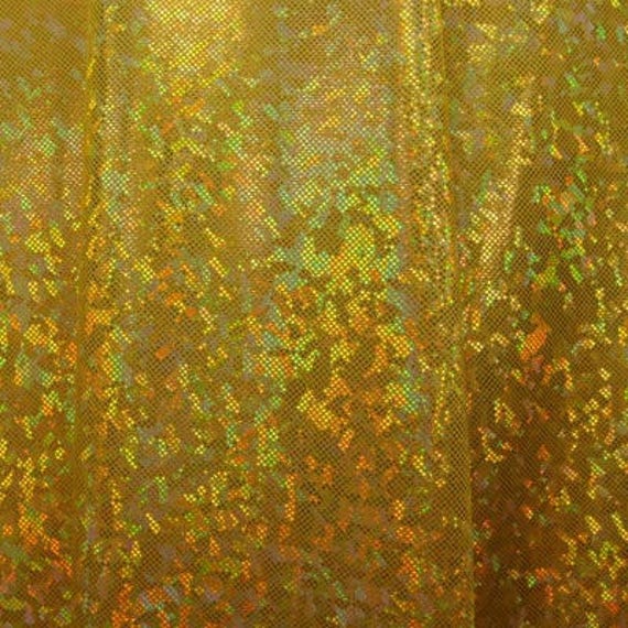Shattered Glass Foiled Spandex Fabric | Blue Moon Fabrics
