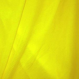 Stretch Sheer Mesh Fabric (Lemon Yellow) |  (4 Way Stretch/Per Yard)