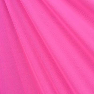 Stretch Sheer Mesh Fabric (Neon Pink)  |  (4 Way Stretch/Per Yard)