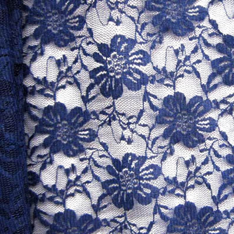 Honeybee Floral Pattern Stretch Lace Fabric | (4 Way Stretch/per Yard ...