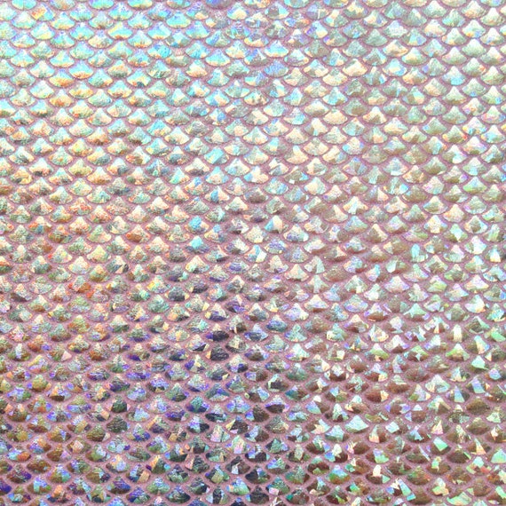 Hologram Iridescent Mermaid Fabric Metallic Foil Stretch Fabric(Purple  1yard)